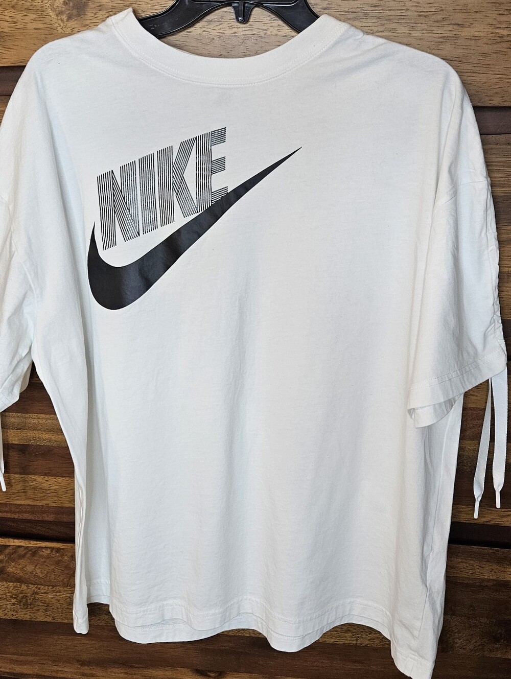 Nike Women's Sportswear Dance Graphic T-Shirt  White Size M Oversized Cotton